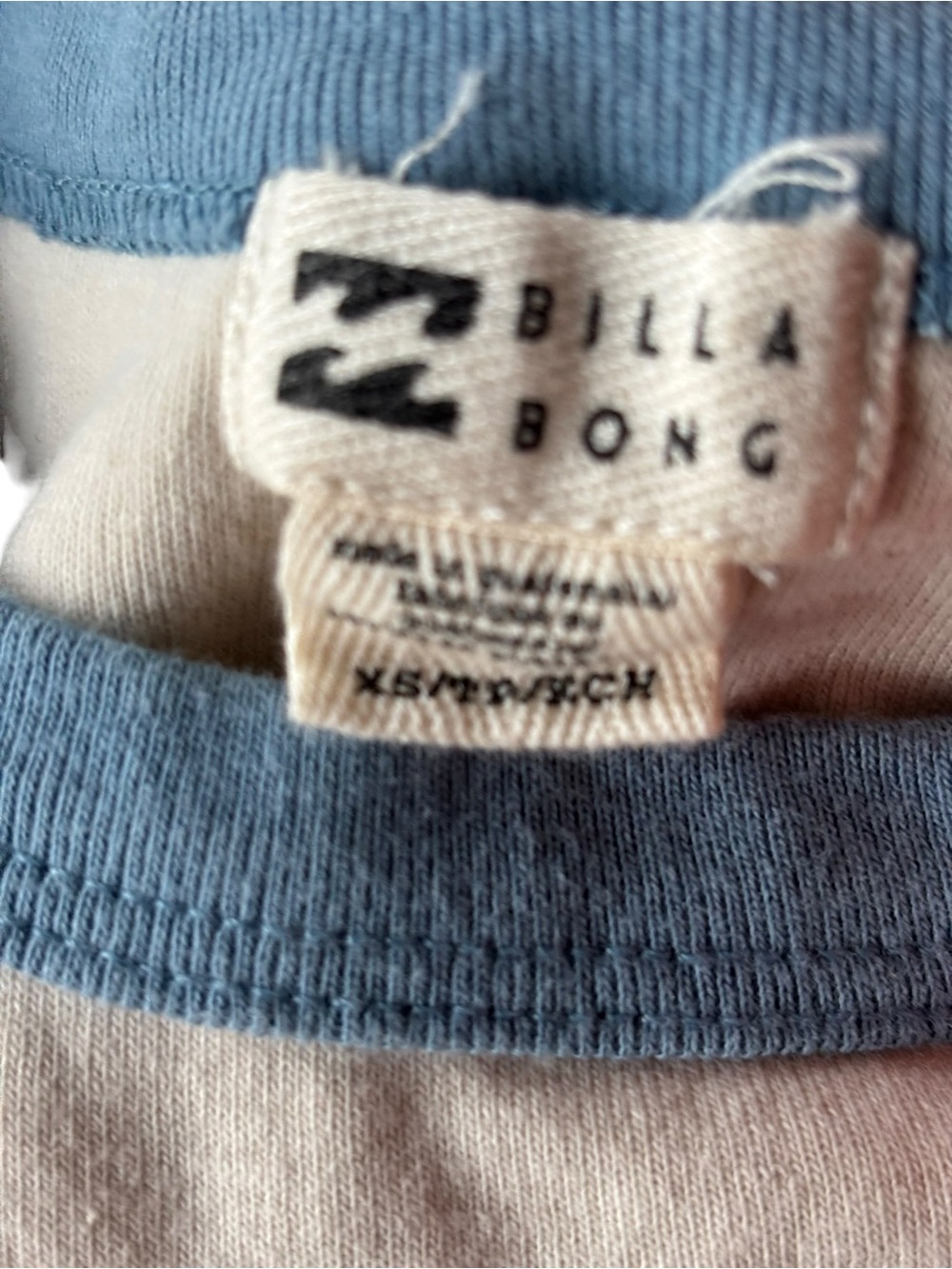 Billabong Kids Graphic Tee in Cream and Light Blue. - Picture 3 of 5